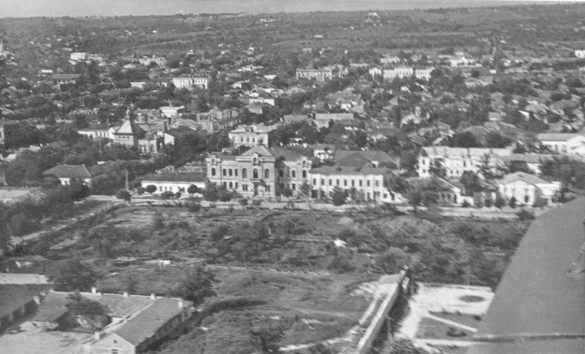 Сады Митрополии с самолёта. Фотография 1947 года.