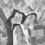 Снимок района будущего заповедника Ягорлык из космоса, сделанный спутником-шпионом США 24 сентября 1965 года